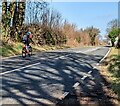 Sunday cyclist north of Trellech, Monmouthshire