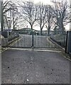 School entrance gates, Trellech, Monmouthshire