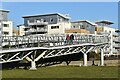 Footbridge ramp at the end of Hamworthy Park