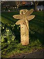 Dragonfly and daffodils, Barnes Green