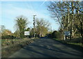 B4016 at Appleford-on-Thames village boundary