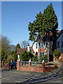 House and tall trees in Rookery Lane, Wolverhampton