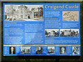 NS5477 : Information panel, Craigend Castle by Richard Sutcliffe