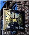 Lion Inn name sign, Trellech, Monmouthshire