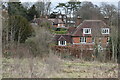 Houses below Shawford Down