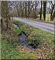 ST4996 : Brook below the B4293, Itton, Monmouthshire  by Jaggery