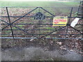 SP7902 : Metal Gate with notice at Horsenden by David Hillas