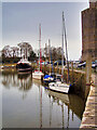 SH4762 : Small Boats in Caernarfon Harbour by David Dixon