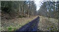 Track of dismantled railway in Glen Farg