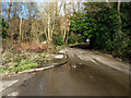 Poor drainage at bottom end of Orchard Way