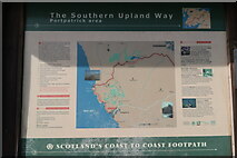 NW9954 : Information on the Souther Upland Way, Portpatrick by Billy McCrorie