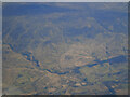 The River Ayr at Muirkirk from the air