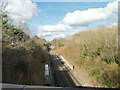 Railway north of London Road bridge, East Grinstead