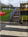 Steps to the upper level part of the school, Fairwater, Cwmbran