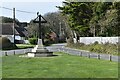 War memorial on triangular green at Keyhaven