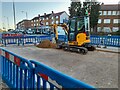 Road works on Church Lane, Kingsbury