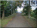 Footpath approaching footbridge, Overstone Lodge