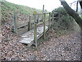 ST6264 : Rickety wooden footbridge near Publow by Neil Owen