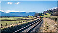 Train heading for Broomhill during the Strathspey Diesel Gala Weekend