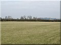 Flat farmland, Gwernesney