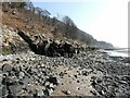 Coastal defences at the back of Burntisland Sands