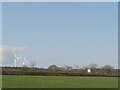 NU1526 : A field across the A1 by Richard Webb