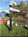 Direction Sign ? Signpost on the A370 at Chelvey Batch