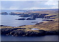 HU3040 : Skelda Ness and the west from the air by Mike Pennington