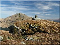 NN2304 : Cairn on east ridge of Ben Donich by mountainmonkey