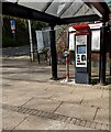 Ticket machine at the station entrance, New Inn, Torfaen