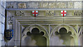 NY9365 : The Church of St John of Beverley, St John Lee - sedilia (detail) (2) by Mike Quinn