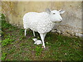 Sculpture of Ewe and Lamb, Chearsley