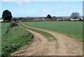 Public footpath approaching Kenfig from the east