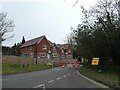 Road closure in Church Lane