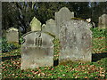 NY9365 : The Church of St John of Beverley, St John Lee - 18th C gravestones by Mike Quinn
