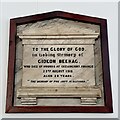 War memorial in Rochford Methodist Church