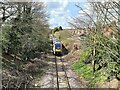 Felixstowe to Ipswich train near the former Felixstowe Beach junction