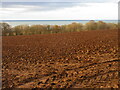 NO8068 : Ploughed field above the sea by Scott Cormie