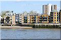 Thames-side apartments at Limehouse