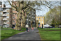 Approaching the northwestern corner of Southwark Park