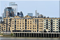 TQ3580 : Metropolitan Wharf, with the Gherkin beyond by David Martin