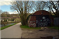 Tow path and a lock-up, the Calder and Hebble Navigation