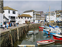 SX0144 : West Wharf, Mevagissey Inner Harbour by David Dixon