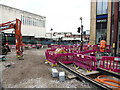 Tram works at Bull Street