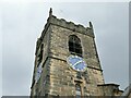 SE1717 : St John the Baptist, Kirkheaton - clock and belfry by Stephen Craven