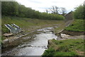 Afon Mwldan below weir