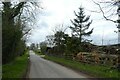 Timber yard beside Kirkby Moor Road