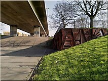 SP0588 : Hockley Flyover and subway entrance by A J Paxton