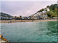 SX2553 : View of East Looe from the Pier by David Dixon