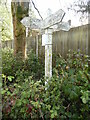 SU9794 : Signpost in Hill Farm Lane (2) by David Hillas